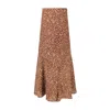 Ellie Makir Women's Brown Latte Dot Skirt In Brown
