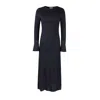 Ellie Makir Women's Chromatic Knit Dress - Black In Black