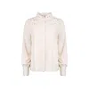 Ellie Makir Women's Neutrals Guipure Blouse