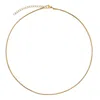 Ellie Vail Amara Dainty Snake Chain Choker Necklace In Gold
