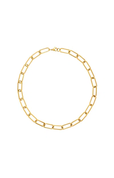 Ellie Vail Carla Paper Clip Chain Necklace In Gold