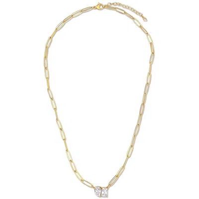 Ellie Vail Cecilia Toi Et Moi Necklace In Gold