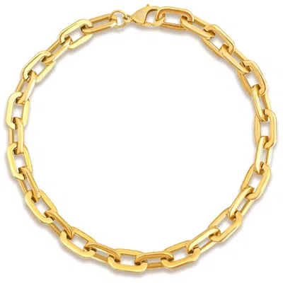Ellie Vail Gage Oversized Link Necklace In Gold