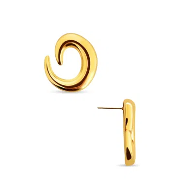 Ellie Vail Giorgia Swirl Earring In Gold