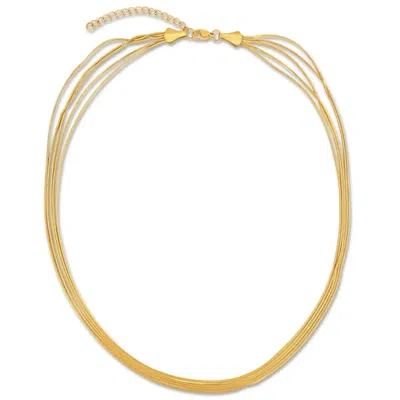 Ellie Vail Justine Layered Chain Necklace In Gold