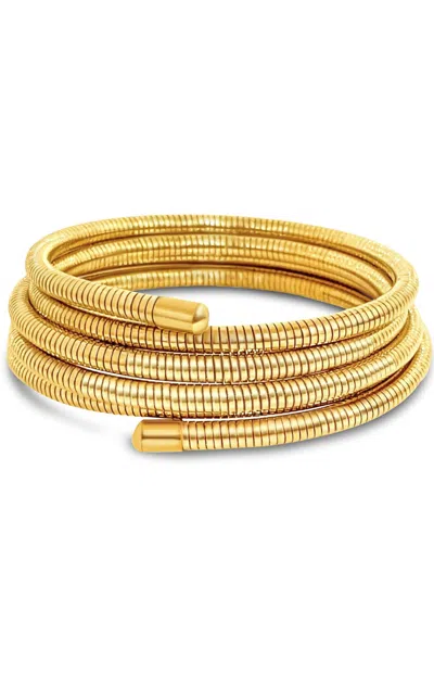 Ellie Vail Krishna Coil Wrap Bracelet In Gold