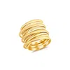 Ellie Vail Margot Coil Band Ring In Gold In Gold