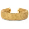 Ellie Vail Marley Mesh Cuff Bracelet In Gold