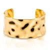 Ellie Vail Roxi Hammered Cuff Bracelet In Gold