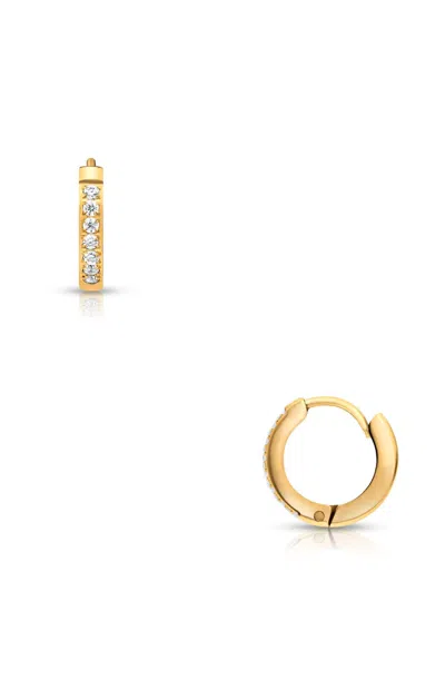 Ellie Vail Tinsley Huggie Hoop Earrings In Gold