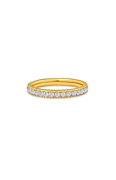 Ellie Vail Velia Dainty Eternity Band Ring In Gold