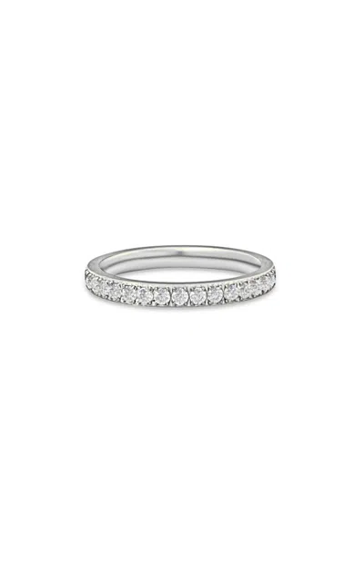 Ellie Vail Velia Dainty Eternity Band Ring In Silver In Metallic