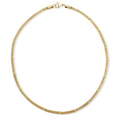 Ellie Vail Women's Casette Beaded Round Mesh Chain Necklace In Gol In Gold