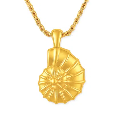 Ellie Vail Women's Eliana Oversized Shell Pendant Necklace In Gold