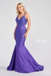 Ellie Wilde Ew122001 Prom Long Formal Mermaid Prom Gown In Multi