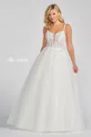 Ellie Wilde Ew122049 Prom Long Formal Pocket Ball Gown In White