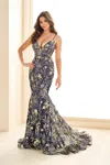 Ellie Wilde Ew36019 Sequin Long Glitter Mermaid Formal Prom Dress