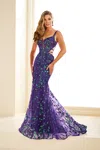 Ellie Wilde Ew36043 Glitter Long Sequin Prom Formal Dress