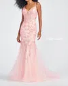 Ellie Wilde Floral Maxi Dress In Pink In Pink