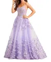 Ellie Wilde Sleeveless Prom Dress In Lilac In Purple