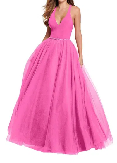 Ellie Wilde Women's Prom Dress In Hot Pink