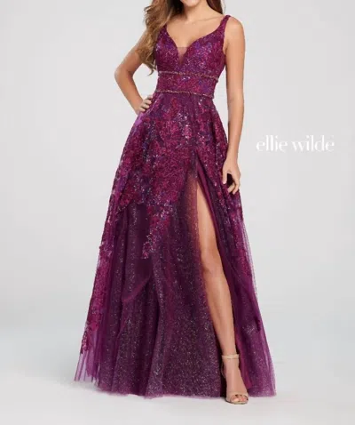 Ellie Wilde Women's Prom Dress In Purple