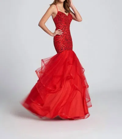Ellie Wilde Women's Prom Dress In Red
