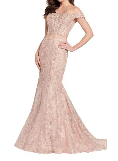 Ellie Wilde Women's Prom Dress In Rose Gold In Black