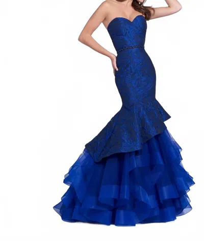 Ellie Wilde Women's Prom Dress In Sapphire In Blue