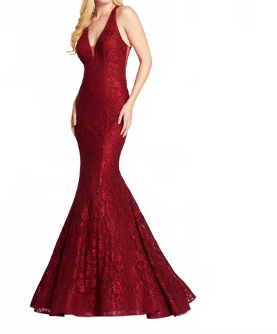 Ellie Wilde Women's Prom Dress In Wine In Pink