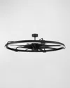Ellington Axel 57" Wi-fi Ceiling Fan With Led Light Kit In Black