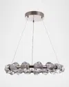 Ellington Jackie 30" 15-light Led Chandelier In Silver