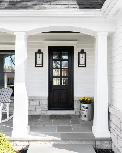 Ellington Marin 24" Outdoor Lantern In White