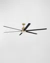 Ellington Mondo 80" Indoor Ceiling Fan With Led Light Kit In Black