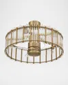 Ellington Reveal 31" Wi-fi Ceiling Fan With Led Light Kit In Satin Brass