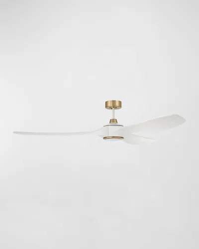 Ellington/litex 72" Envy Ceiling Fan In White/satin Brass