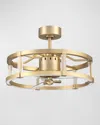 Ellington/litex Alexis 24" Fandelier With Wi-fi In Gold
