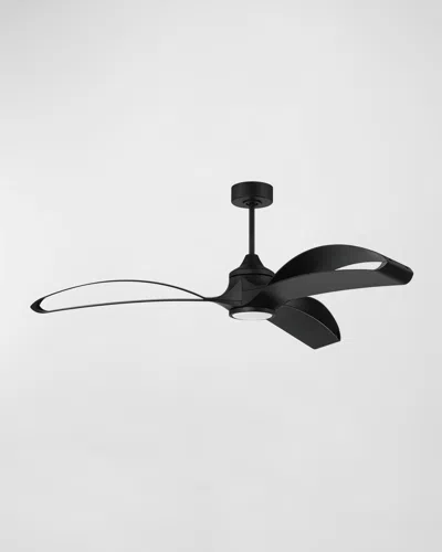 Ellington/litex Bandeaux 60" Wi-fi Ceiling Fan With Led Light Kit In Flat Black
