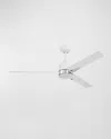Ellington/litex Fuller 52" Ceiling Fan With Led Light Kit In White/polished Nickel