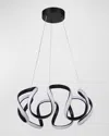 Ellington/litex Pulse Led Pendant Light In Flat Black