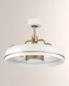Ellington/litex Taylor 20" Ceiling Fan With Wifi In White/satin Brass