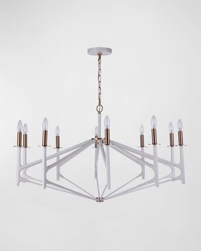 Ellington/litex The Reserve 10 Light Chandelier In White