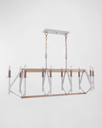 Ellington/litex The Reserve 10-light Island Chandelier In Red