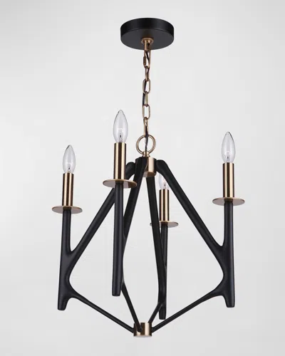 Ellington/litex The Reserve 4-light Foyer Chandelier In Black
