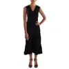 Elliot Lauren Womens Tiered Cotton Midi Dress