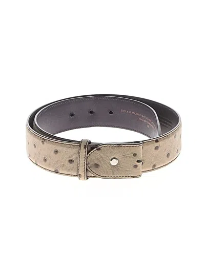 Pre-owned Elliot Rhodes Leather Belt In Tan
