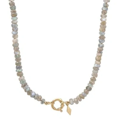 Elliot Young 14k Gold Sailor Lock Beaded Necklace
