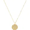 Elliot Young Mini 14k Diamond Flower Pendant Necklace