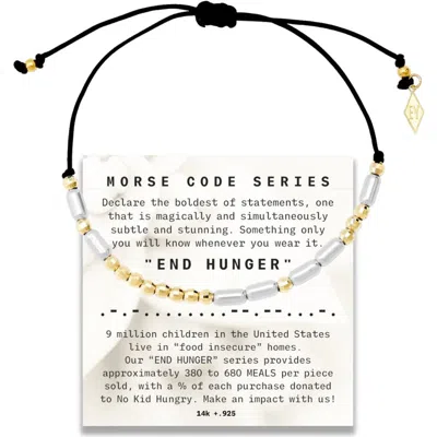 Elliot Young Morse Code Bracelet On Adjustable Cord