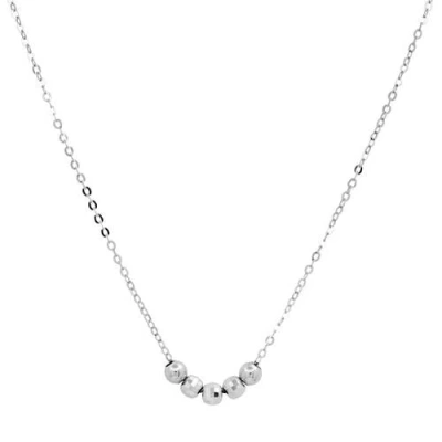Elliot Young Moveable Gold 5 Bead Necklace